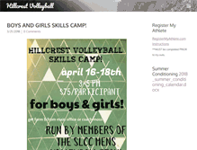 Tablet Screenshot of hillcrestvolleyball.com